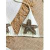 image:imageWomens 2 Piece Rhinestone Starfish Bathing Suit Glitter Halter Triangle Swimsuit String Bikini SetBeige