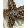 image:imageWomens 2 Piece Rhinestone Starfish Bathing Suit Glitter Halter Triangle Swimsuit String Bikini SetBeige