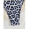 image:imageWomens 2 Pieces Zebra Striped Bikini Set Halter Triangle Swimsuit Y2K Tie Side Bathing SuitGrey Cheetah