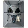 image:imageWomens 2 Pieces Zebra Striped Bikini Set Halter Triangle Swimsuit Y2K Tie Side Bathing SuitMulticolor Blue