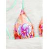 image:imageWomens High Waisted Bikini Sets Floral Halter Triangle Two Piece Swimsuits Cheeky Bathing SuitLight Orange