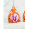 image:imageWomens High Waisted Bikini Sets Floral Halter Triangle Two Piece Swimsuits Cheeky Bathing SuitOrange