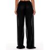image:imageWomens Sheer Mesh Swimsuit Cover Up Drawstring Waist Wide Leg Loose Beach PantsBlack