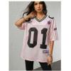 image:imageJersey Shirts for Women Number Graphic V Neck Oversized Tshirts Y2k Football Jersey StreetwearNumber Print Pink
