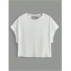 image:imageWomens 2 Packs Open Back Tops Criss Cross Cut Out Summer Casual T Shirt Crewneck Short Sleeve Backless TeeBlack and White