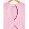 image:imageWomens 2 Packs Open Back Tops Criss Cross Cut Out Summer Casual T Shirt Crewneck Short Sleeve Backless TeeMulticolor Pink