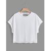 image:imageWomens 2 Packs Open Back Tops Criss Cross Cut Out Summer Casual T Shirt Crewneck Short Sleeve Backless TeePure Red and White