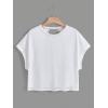 image:imageWomens 2 Packs Open Back Tops Criss Cross Cut Out Summer Casual T Shirt Crewneck Short Sleeve Backless TeeWhite and Light Green