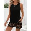 image:imageWomens 2 Piece Beach Vacation Clothes Floral Tank Top and Shorts Set Tropical Summer OutfitsMulticolor