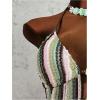 image:imageWomens 2 Piece Beaded Tankini Sets Halter Swimsuits Textured Backless Tie Side Bathing SuitOlive Green