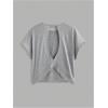 image:imageWomens 3 Packs Open Back Tops T Shirt Criss Cross Cut Out Tee Short Sleeve Crewneck Summer Backless TopsMulticolor