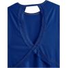 image:imageWomens 3 Packs Open Back Tops T Shirt Criss Cross Cut Out Tee Short Sleeve Crewneck Summer Backless TopsRed White Blue