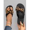 image:imageWomens Bow Knot Flip Flops Open Toe Dressy Thong Sandals Comfy Summer Vacation FlatsCheetah