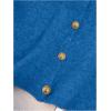 image:imageWomens Button Down Sweater Vest Sleeveless Crewneck Knit Outerwear Old Money KnitwearBlue