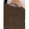 image:imageWomens Button Down Sweater Vest Sleeveless Crewneck Knit Outerwear Old Money KnitwearBrown