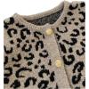 image:imageWomens Button Down Sweater Vest Sleeveless Crewneck Knit Outerwear Old Money KnitwearBrown Cheetah