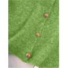 image:imageWomens Button Down Sweater Vest Sleeveless Crewneck Knit Outerwear Old Money KnitwearGreen