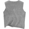 image:imageWomens Button Down Sweater Vest Sleeveless Crewneck Knit Outerwear Old Money KnitwearGrey