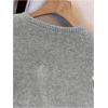 image:imageWomens Button Down Sweater Vest Sleeveless Crewneck Knit Outerwear Old Money KnitwearGrey