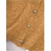 image:imageWomens Button Down Sweater Vest Sleeveless Crewneck Knit Outerwear Old Money KnitwearYellow