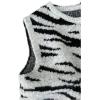 image:imageWomens Button Down Sweater Vest Sleeveless Crewneck Knit Outerwear Old Money KnitwearZebra Grey