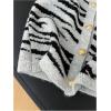image:imageWomens Button Down Sweater Vest Sleeveless Crewneck Knit Outerwear Old Money KnitwearZebra Grey