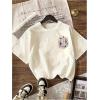 image:imageWomens Cherry Bow Graphic Tees Short Sleeve Crew Neck Summer T Shirt Tops for Women TrendyBright Beige