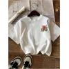 image:imageWomens Cherry Bow Graphic Tees Short Sleeve Crew Neck Summer T Shirt Tops for Women TrendyWhite Graphic