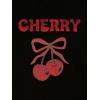 image:imageWomens Cherry Print Cropped Tank Top Scoop Neck Sleeveless Slim Fit Summer TopsBlack Red