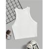 image:imageWomens Cherry Print Cropped Tank Top Scoop Neck Sleeveless Slim Fit Summer TopsWhite and Grey