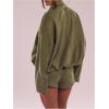 image:imageWomens Elegant Mini Shorts Dressy Casual Office Work Summer Shorts with PocketsArmy Green