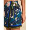 image:imageWomens Floral Graphic Skirt Shorts Drawstring Waist Tropical Boho Wrap SkortsDeep Blue