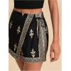 image:imageWomens Floral Graphic Skirt Shorts Drawstring Waist Tropical Boho Wrap SkortsMulticolor