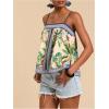image:imageWomens Floral Tropical Boho Tops Spaghetti Strap Tank Top Vacation Beach Summer Camisole TopsMulticolor