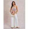 image:imageWomens Floral Tropical Boho Tops Spaghetti Strap Tank Top Vacation Beach Summer Camisole TopsMulticoloured