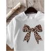 image:imageWomens Graphic Letter Tee Crew Neck Drop Shoulder Trendy Summer T Shirt Short Sleeve Vintage Car Print TopCheetah White