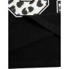 image:imageWomens Graphic Letter Tee Crew Neck Drop Shoulder Trendy Summer T Shirt Short Sleeve Vintage Car Print TopCow Black