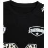 image:imageWomens Graphic Letter Tee Crew Neck Drop Shoulder Trendy Summer T Shirt Short Sleeve Vintage Car Print TopCow Black
