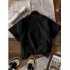 image:imageWomens Graphic Letter Tee Crew Neck Drop Shoulder Trendy Summer T Shirt Short Sleeve Vintage Car Print TopFloral Black