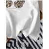 image:imageWomens Graphic Letter Tee Crew Neck Drop Shoulder Trendy Summer T Shirt Short Sleeve Vintage Car Print TopLeopard White