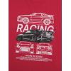 image:imageWomens Graphic Letter Tee Crew Neck Drop Shoulder Trendy Summer T Shirt Short Sleeve Vintage Car Print TopRed