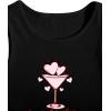 image:imageWomens Graphic Y2k Ribbed Tank Tops Sleeveless Martini Casual Slim Fit Summer Crop TopMuti Black