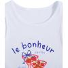 image:imageWomens Graphic Y2k Ribbed Tank Tops Sleeveless Martini Casual Slim Fit Summer Crop TopRed White
