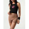 image:imageWomens Graphic Y2k Ribbed Tank Tops Sleeveless Martini Casual Slim Fit Summer Crop TopSoft Black