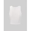 image:imageWomens Graphic Y2k Ribbed Tank Tops Sleeveless Martini Casual Slim Fit Summer Crop TopWhite and Red