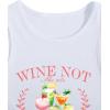 image:imageWomens Graphic Y2k Ribbed Tank Tops Sleeveless Martini Casual Slim Fit Summer Crop TopYellow White