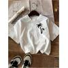 image:imageWomens Hawaiian Shirts Tropical Graphic Tees Crewneck Short Sleeve Vacation Summer T ShirtWhite