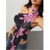 image:imageWomens Leopard Asymmetrical Halter Tops Sleeveless Slim Fit Summer Going Out Y2K Crop Tank TopFloral Dots