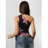 image:imageWomens Leopard Asymmetrical Halter Tops Sleeveless Slim Fit Summer Going Out Y2K Crop Tank TopFloral Dots