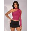image:imageWomens Leopard Asymmetrical Halter Tops Sleeveless Slim Fit Summer Going Out Y2K Crop Tank TopHot Pink
